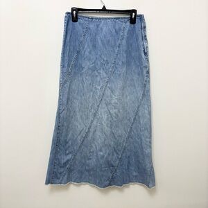 Liz Claiborne Light Blue Denim Maxi Skirt
